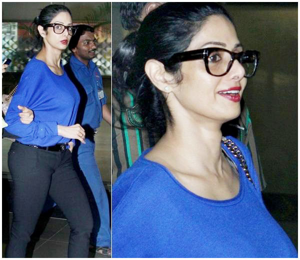 Sridevi at the Airport